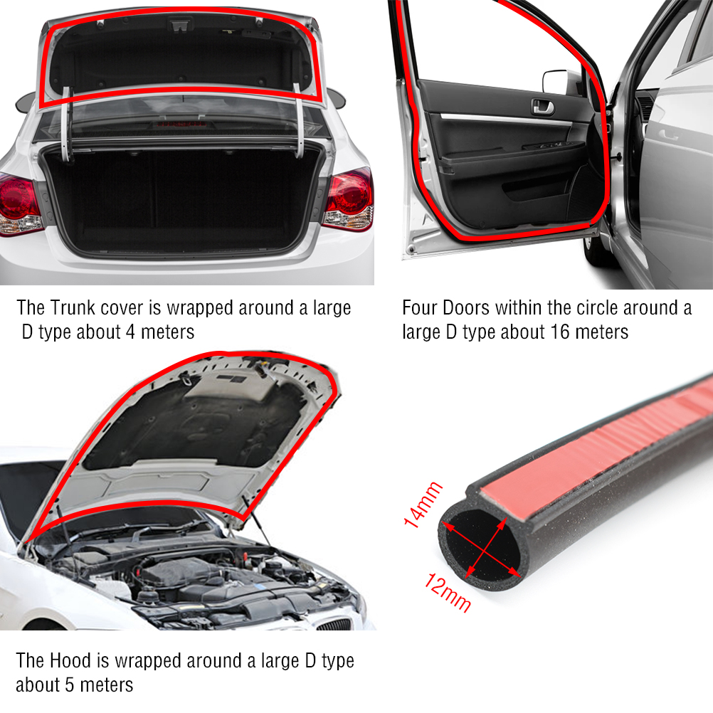 4m DType Rubber Car Body Seal  - đánh giá và giá Auto Body Filler